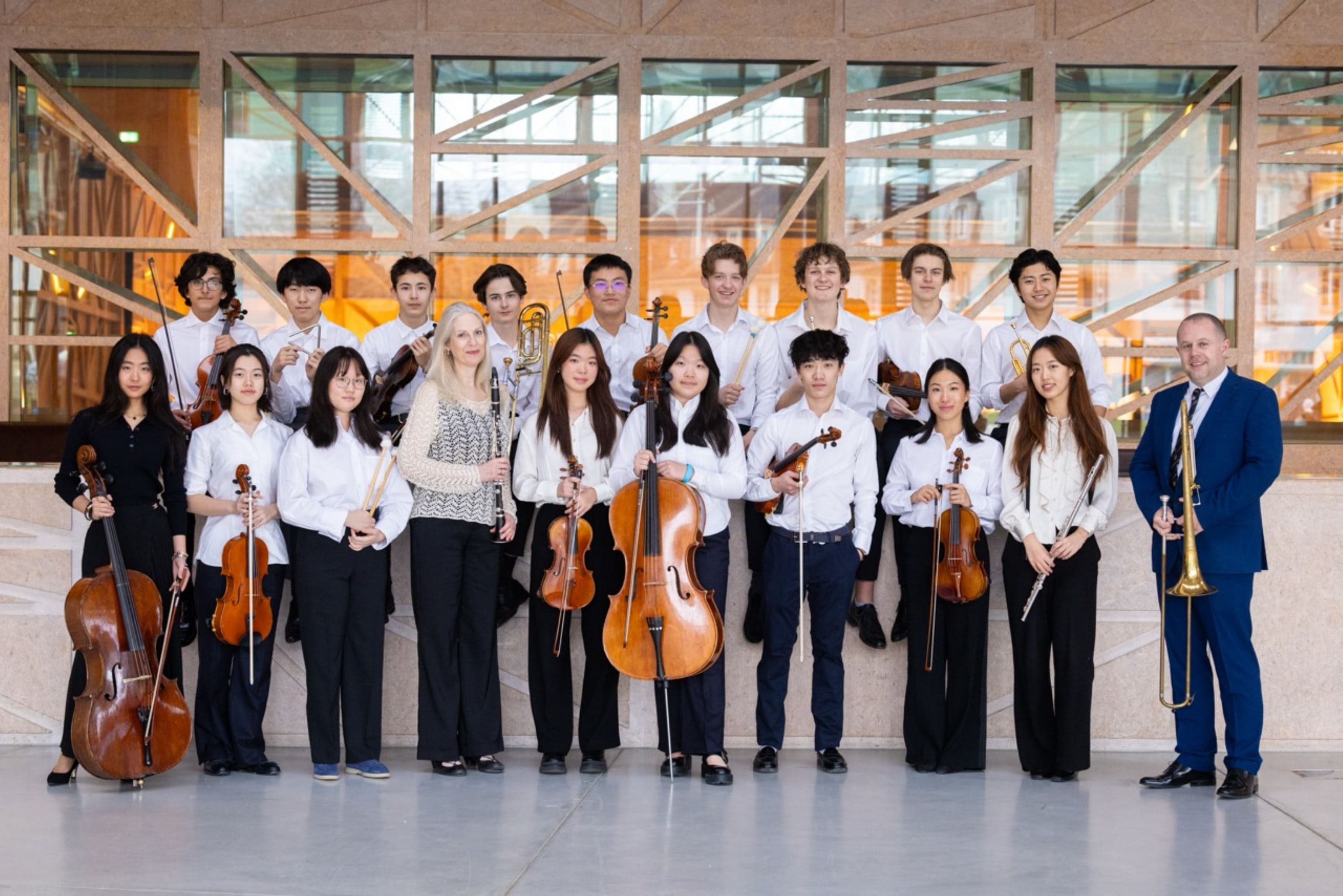 Alan with the orchestra ensemble